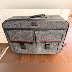 Givenchy Gray Tweed 4 wheel Suitcase